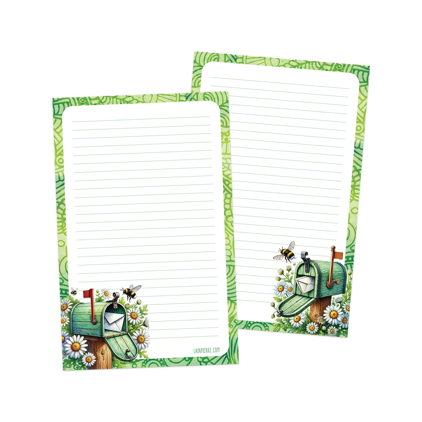 Buzzing Boxes double-sided letter writing paper