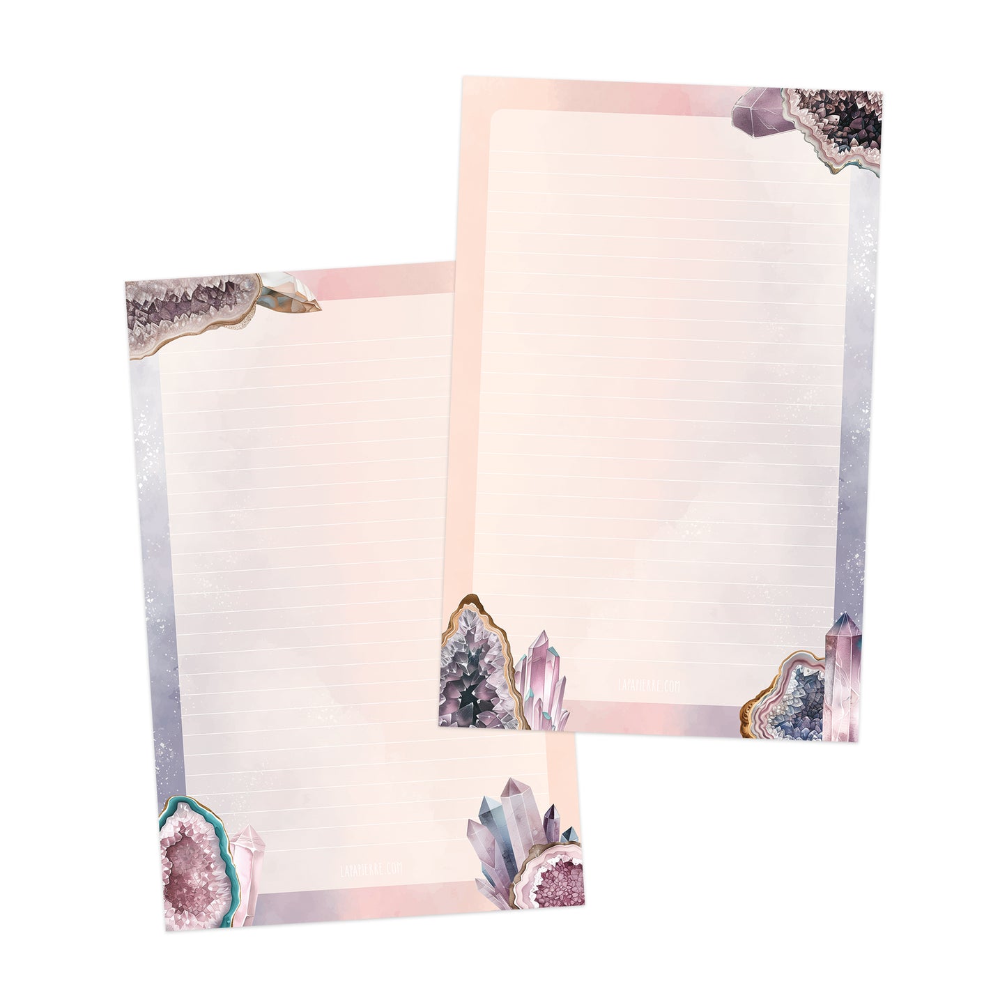 Crystal Cavern double-sided letter writing paper