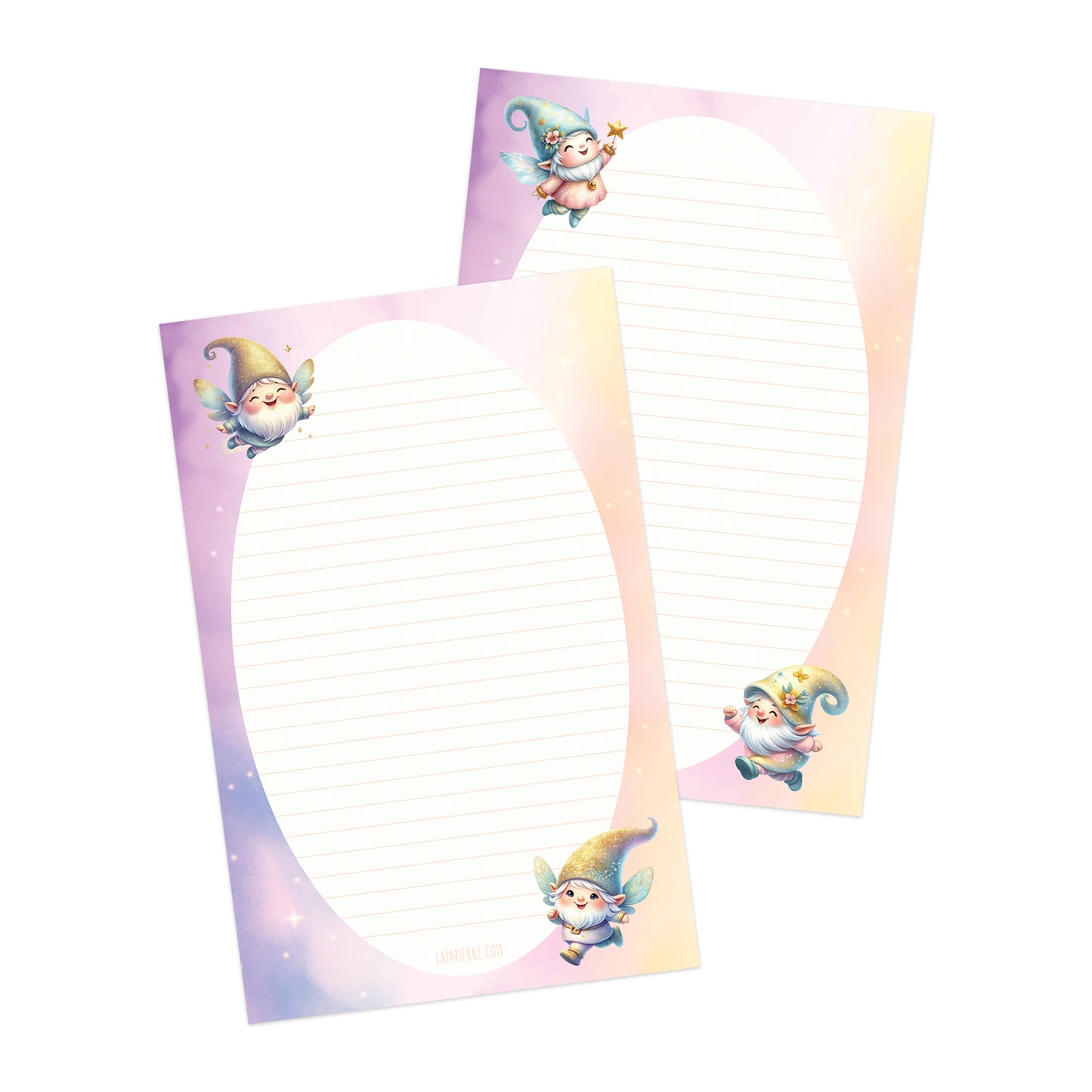 Gnomeland double-sided letter writing paper