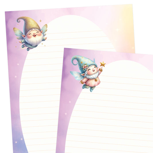 Gnomeland double-sided letter writing paper