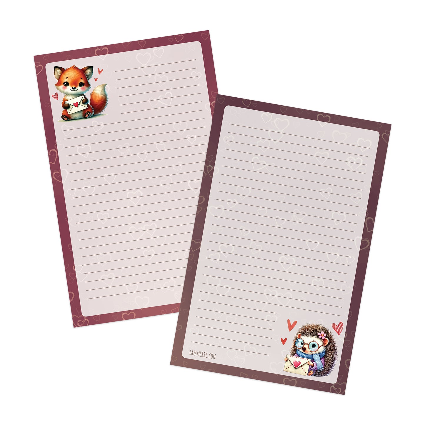 Heartfelt Notes double-sided letter writing paper