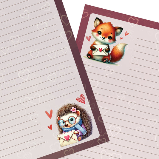 Heartfelt Notes double-sided letter writing paper