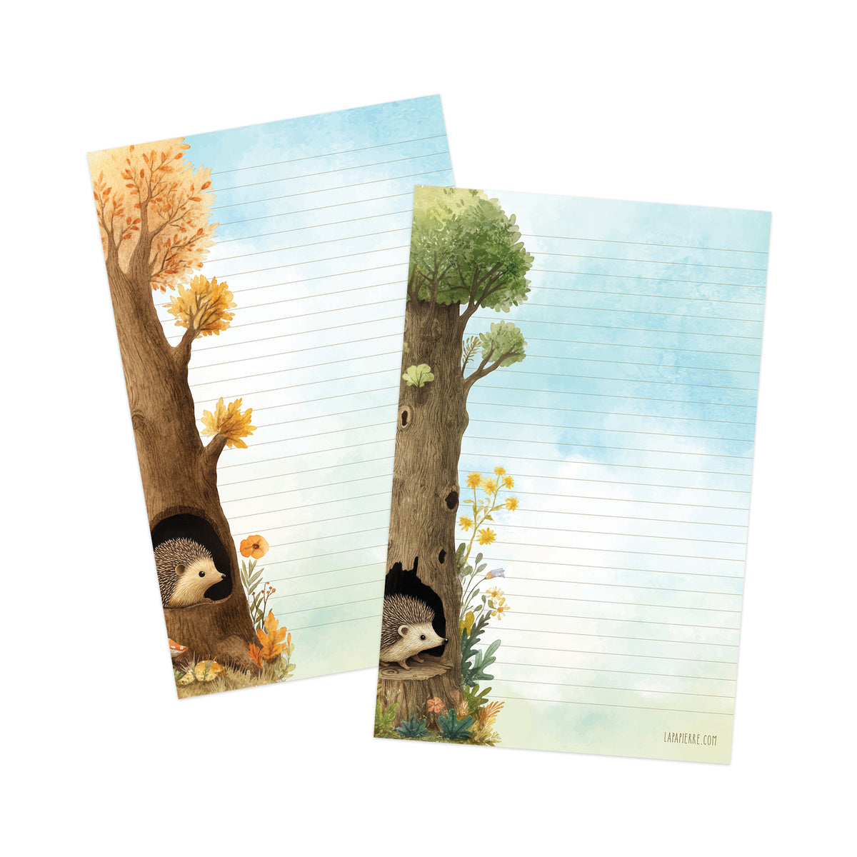 Nook double-sided letter writing sheets
