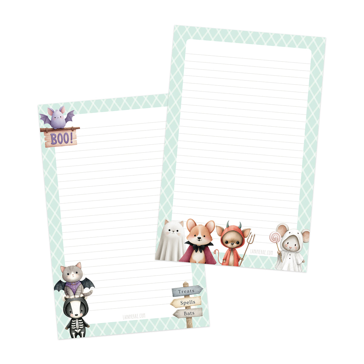 Little Spooks double-sided letter writing sheets