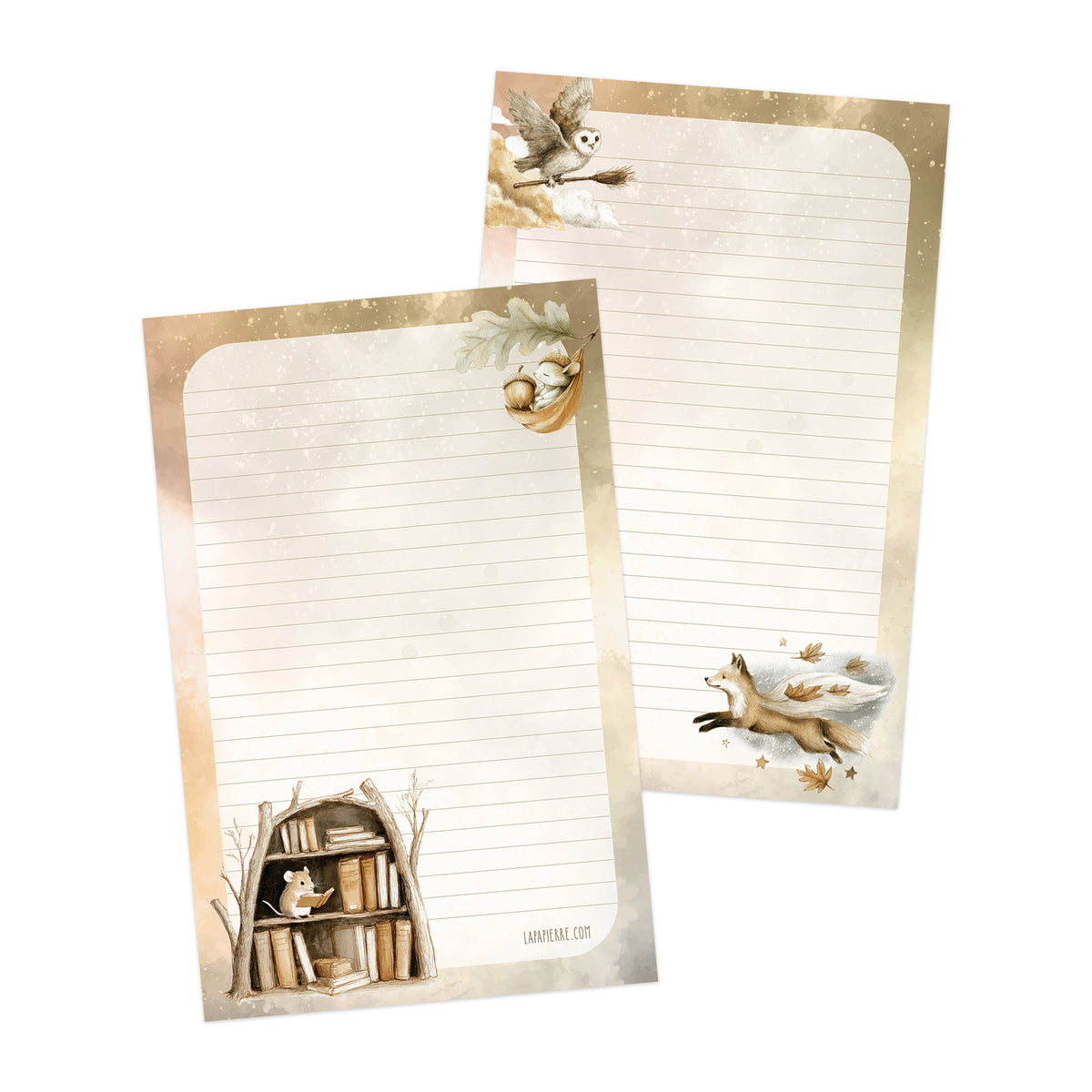 Chapters double-sided letter writing sheets
