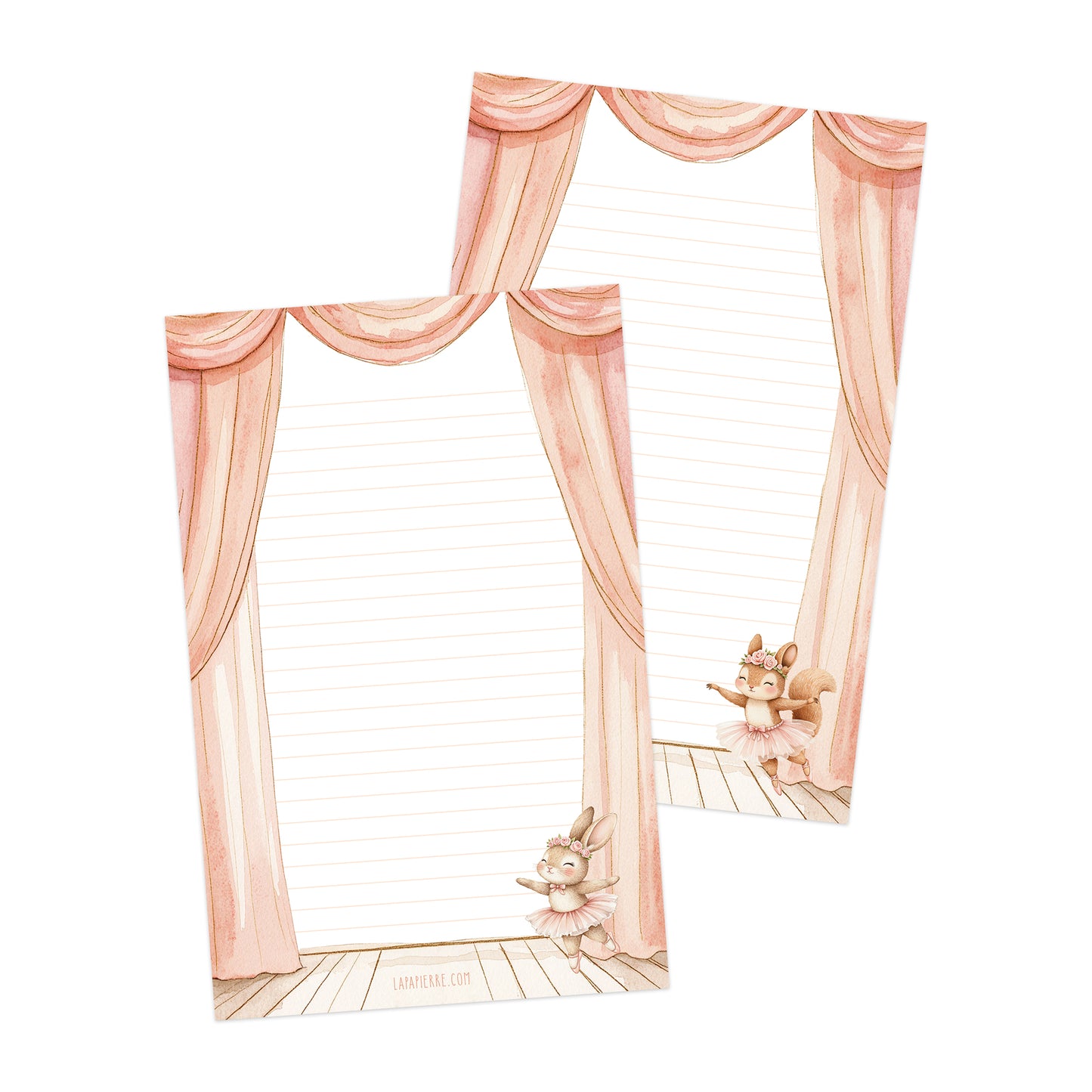 Pirouette double-sided letter writing paper