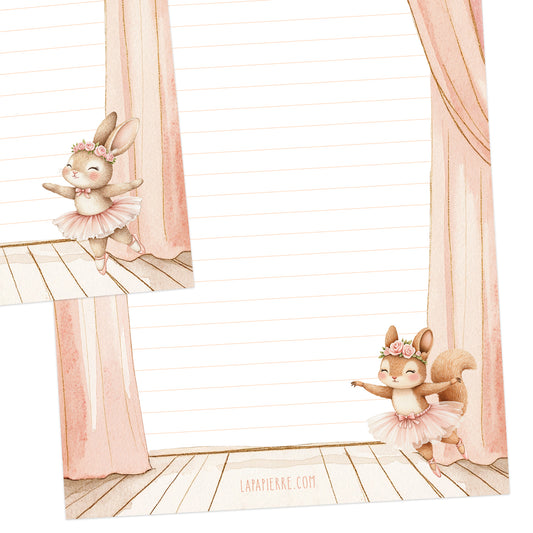 Pirouette double-sided letter writing paper