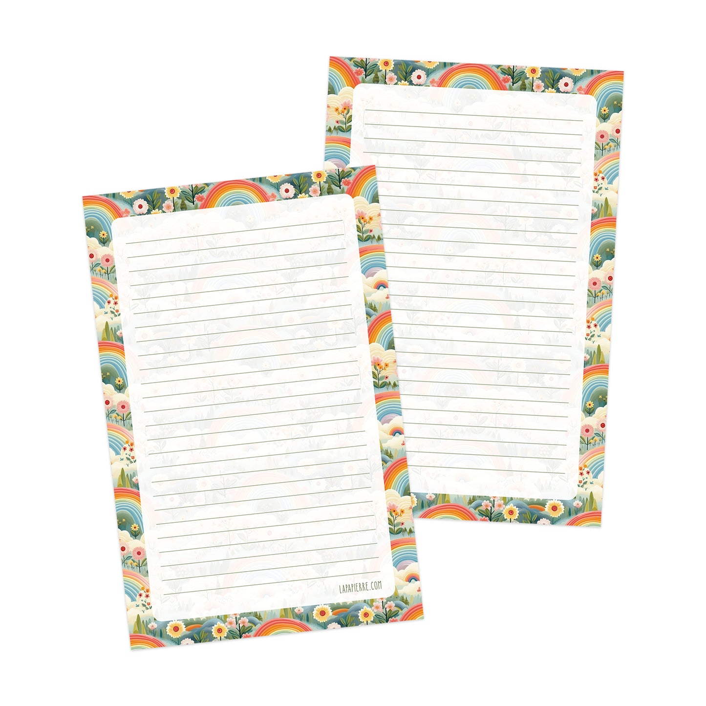 Rainbowcore double-sided letter writing paper