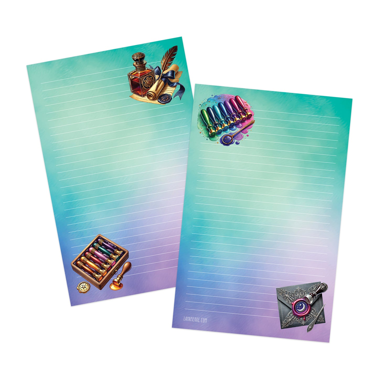 Signed, Sealed, Delivered double-sided letter writing paper