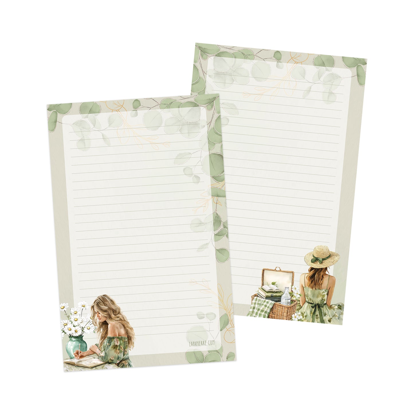 Summer Self-Care double-sided letter writing paper