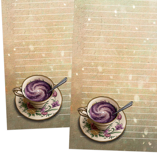 A Cup of Galaxy single-sided letter writing paper