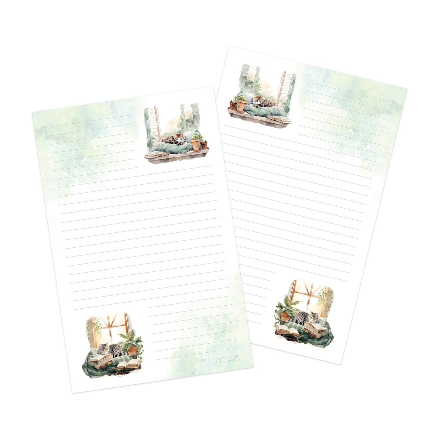 Catnap double-sided letter writing paper