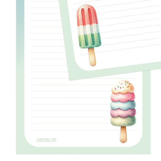 Frozen Fun double-sided letter writing sheets