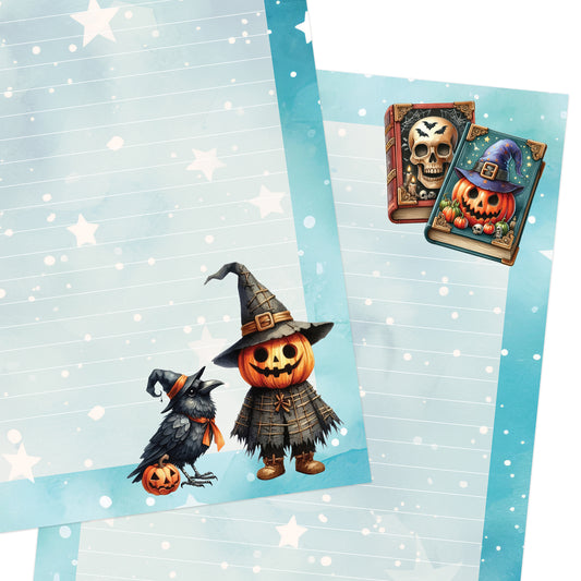 Ghoulish Greetings double-sided letter writing paper