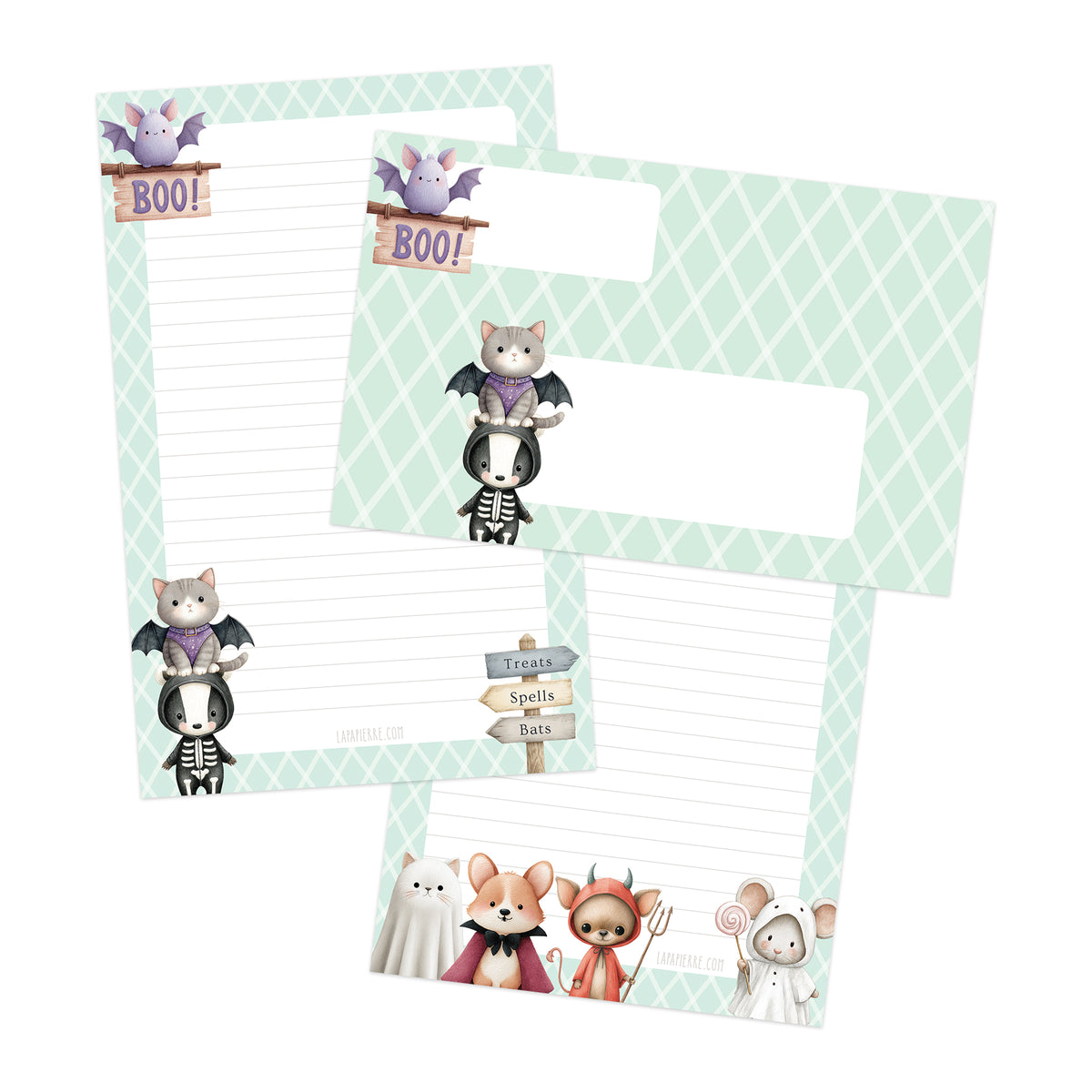Little Spooks double-sided stationery set