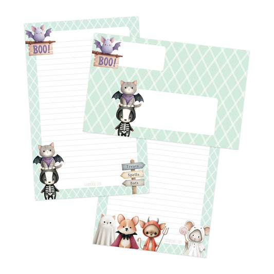 Little Spooks double-sided stationery set