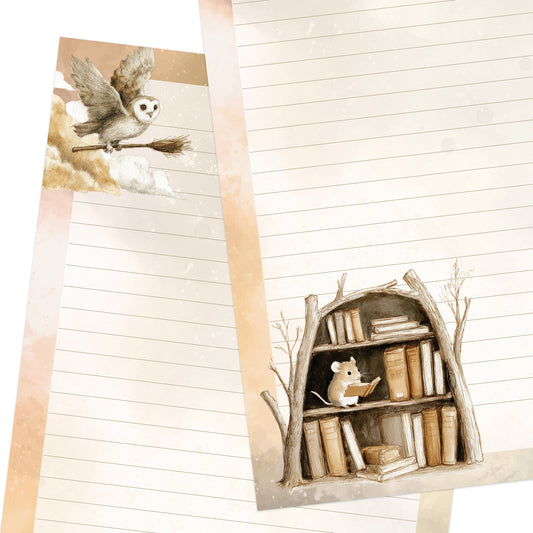 Chapters double-sided letter writing sheets