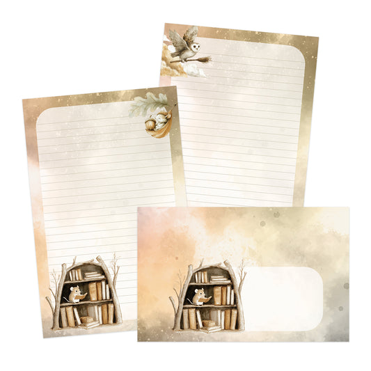 Chapters double-sided stationery set