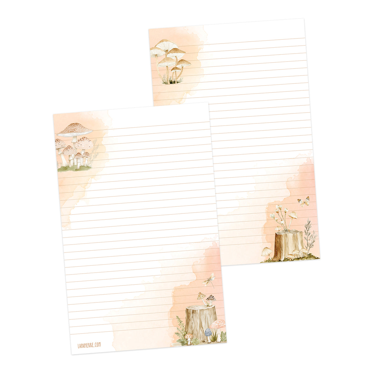 Mycology double-sided stationery set