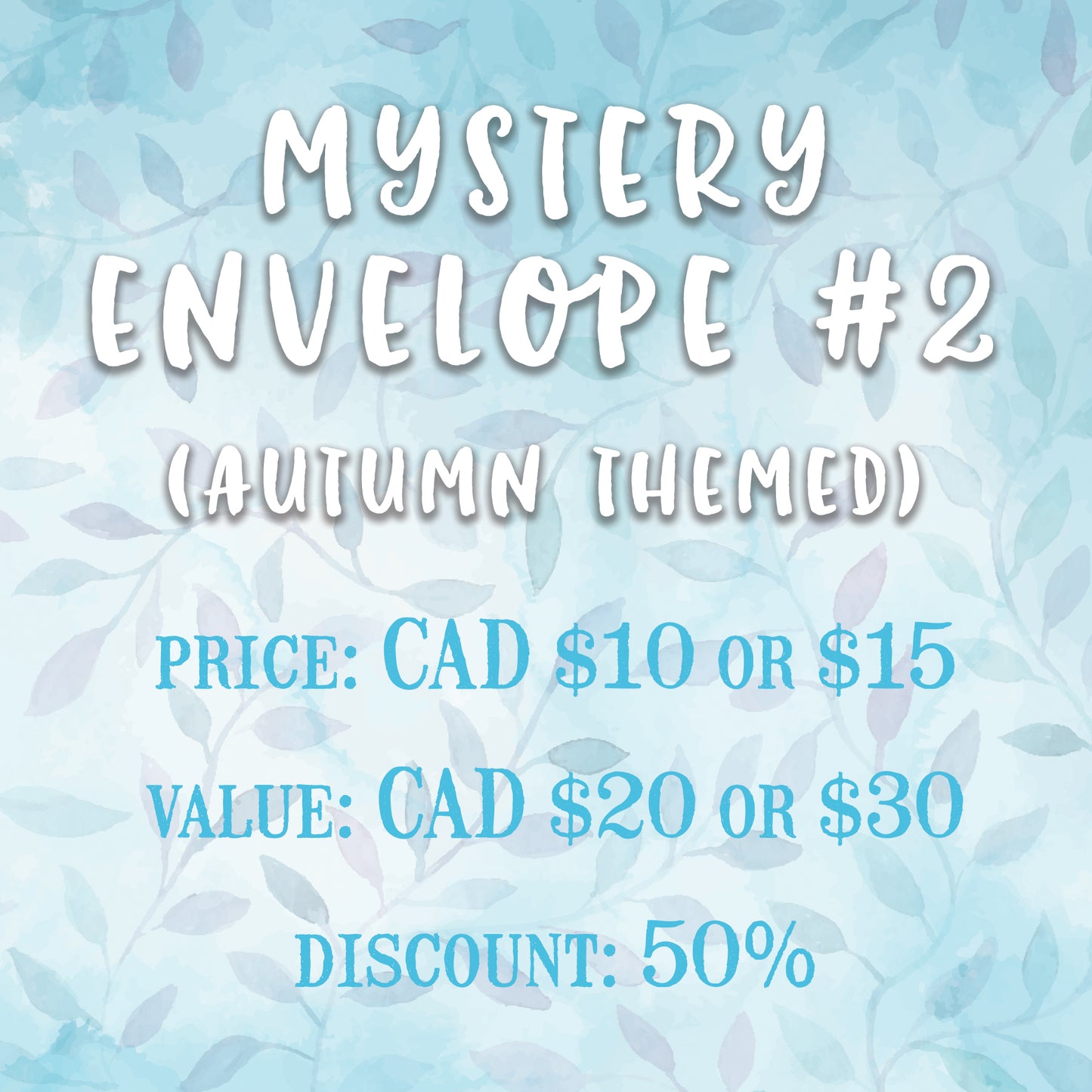 Mystery envelope #2 (Autumn)