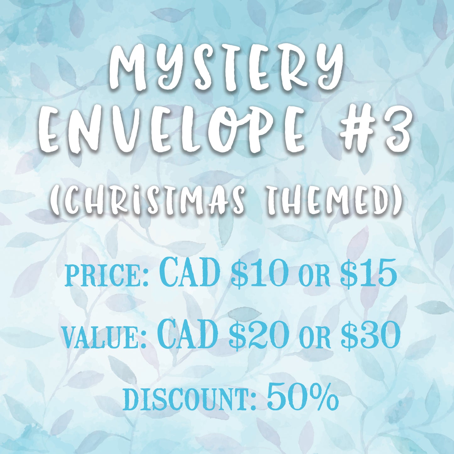 Mystery envelope #3 (Christmas)