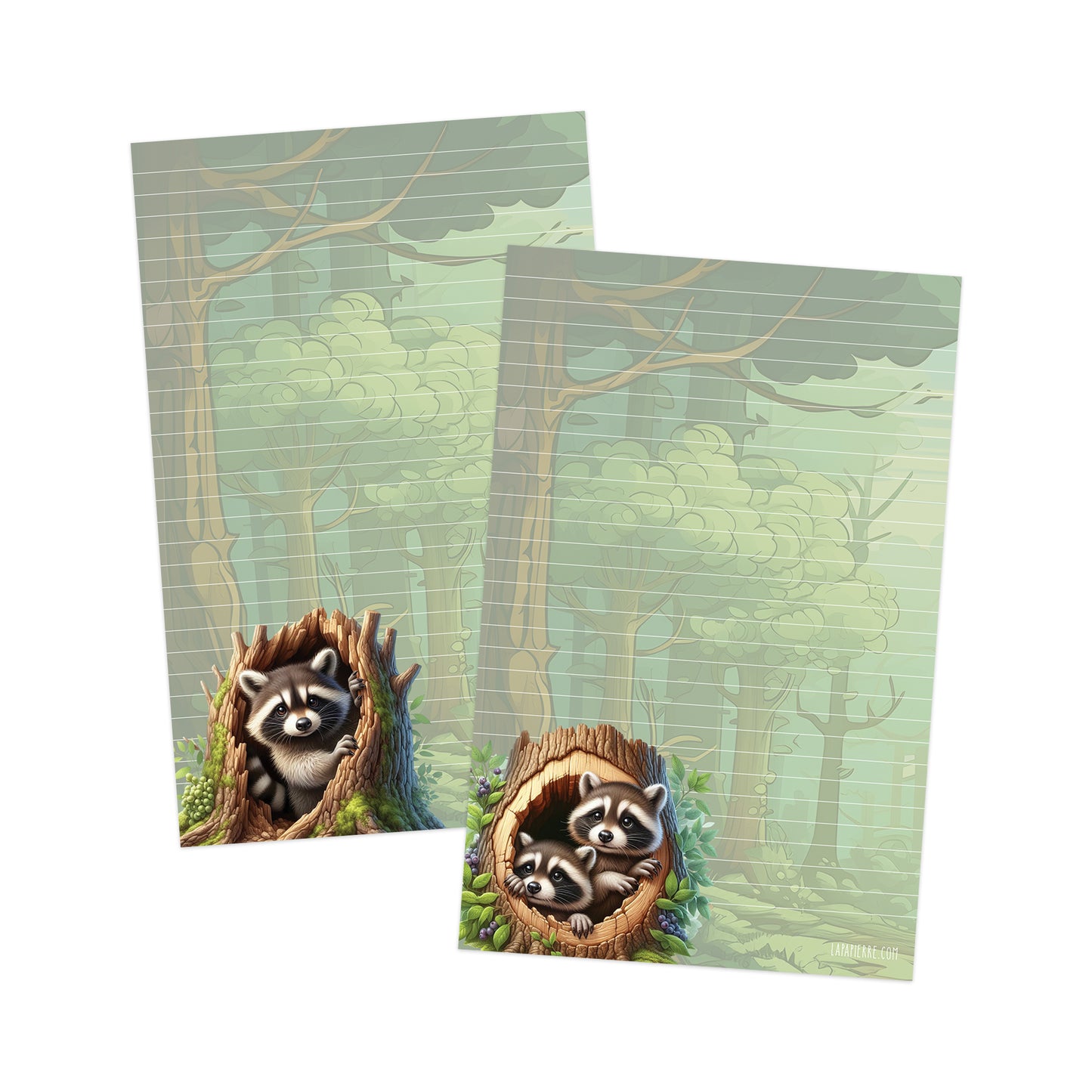 Den of Mischief double-sided letter writing paper