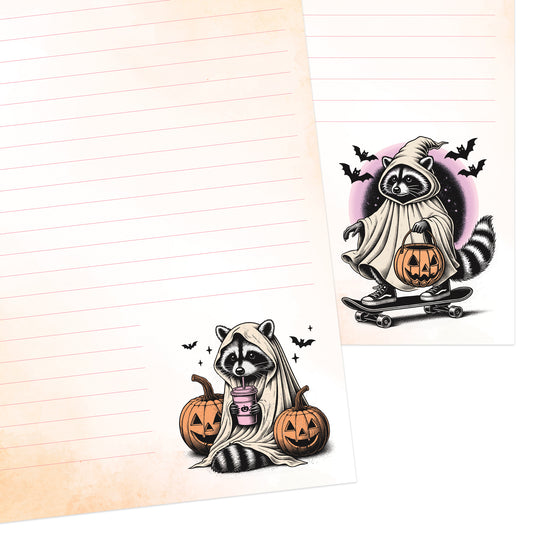 Revenant Raccoons double-sided letter writing sheets