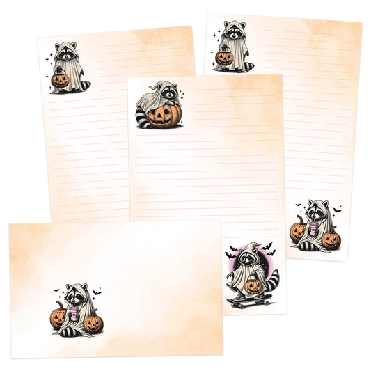 Revenant Raccoons double-sided stationery set