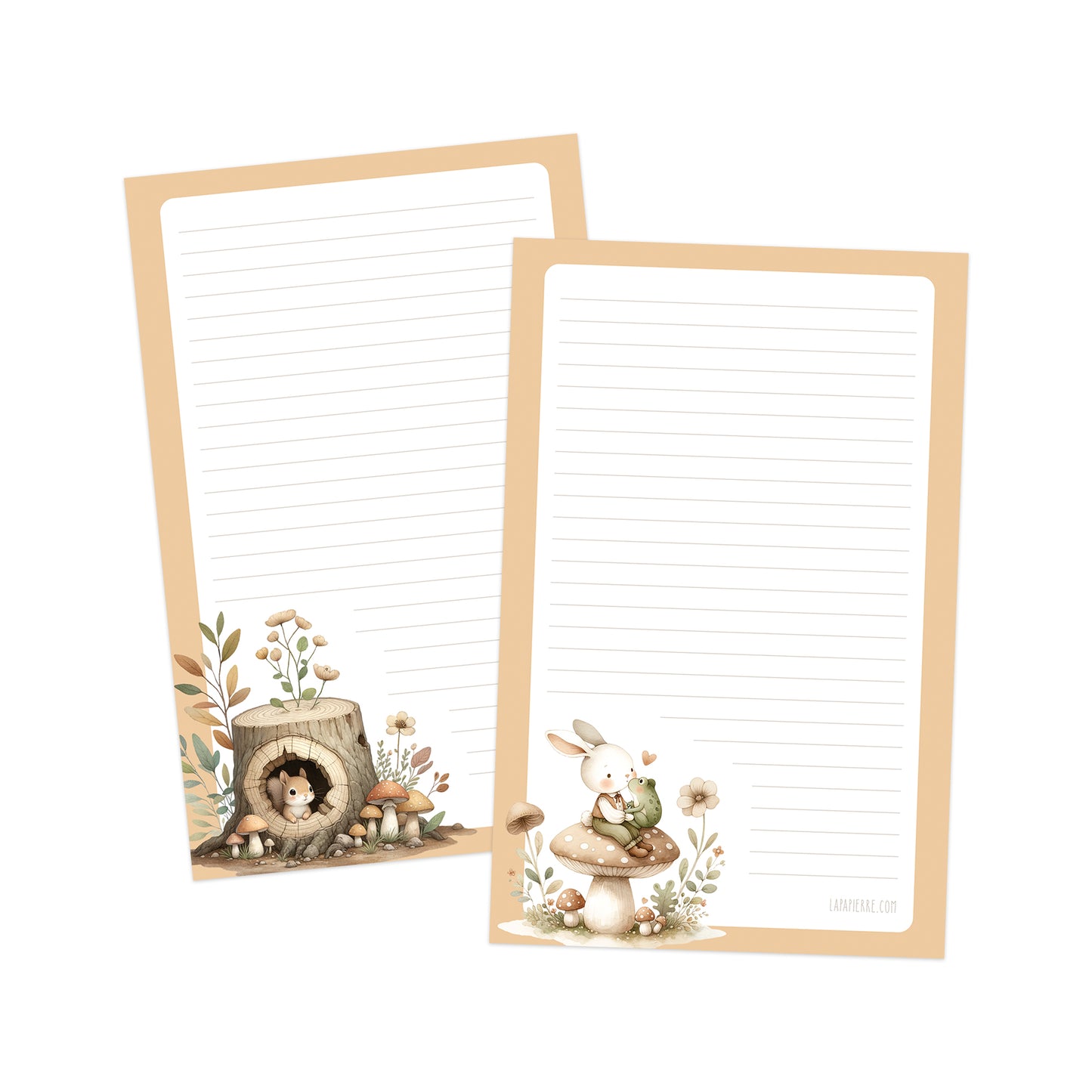 Woodsy Whims double-sided letter writing paper